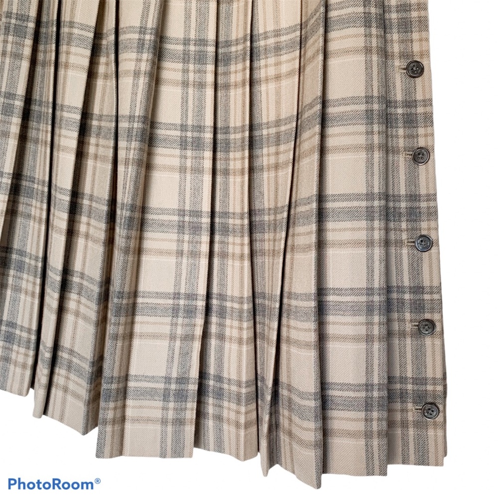 NWT Brooks Brothers Pleated Plaid Tartan Skirt - Picture 2 of 9